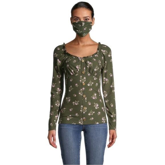 No Boundaries Face Mask and Top Set - Picture 3 of 5